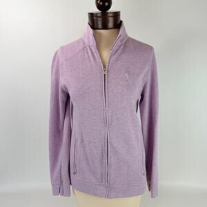 Peter Millar Womens M Lavender Crown Performance Light Weight Full Zip Jacket